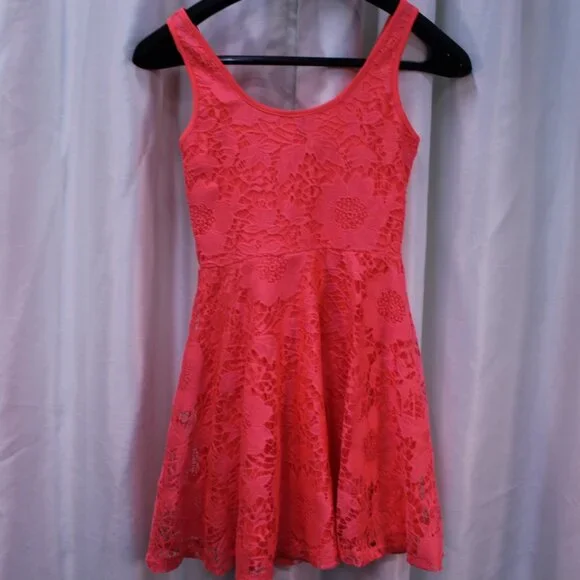 Aeropostale Bright Coral Mini Dress - Picture 6 of 9